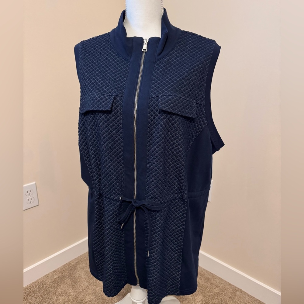 Ruby Road Navy Quilted Women's Vest